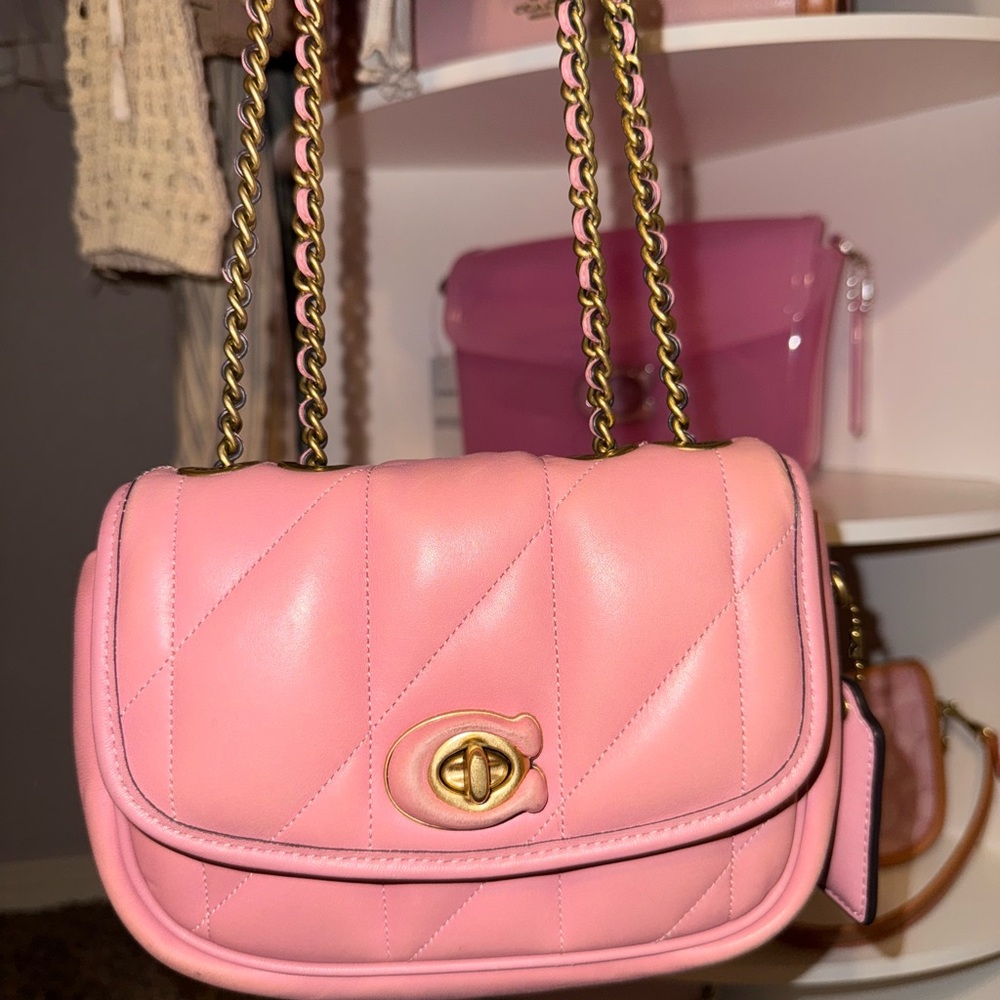 Coach bubblegum pink pillow Madison